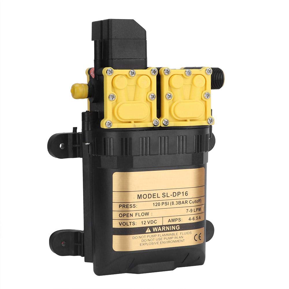 Pompe à Diaphragme Électrique 12V Double Tête, Haute Pression pour Pulvérisateurs et Systèmes d'Irrigation