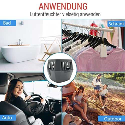 12 x 400 Gramm (4E) Luftentfeuchter Nachfüllpack Vliesbeutel XXL Box Granulat Nachfüllen Raumentfeuchter – Bild 7