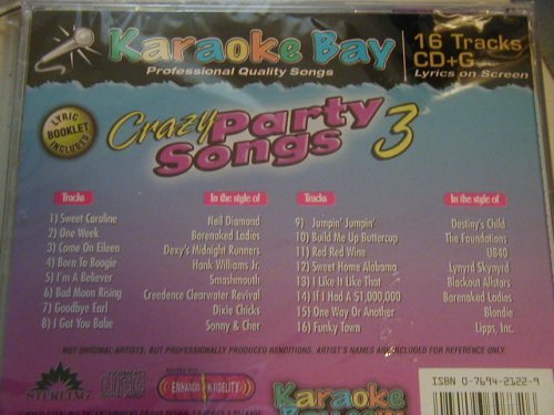 Karaoke Bay Crazy Party Songs Vol. 3 [Audio CD]
