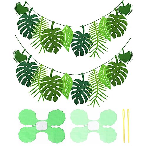 Decorazioni Tropicali Uccelli - 6 Ritagli Nido D'ape E 2 Ghirlande Per Feste - Foto 7