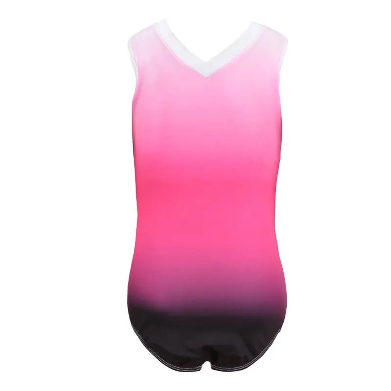 Gymnastikanzug Mädchen Ärmelloser Mesh-Ballett-Tanzanzug mit Diamanten, Gymnastik-Bodysuit, Tanzbekleidung, Eiskunstlauf-Performance-Kleidung(Color 2,6 (5-6Y))