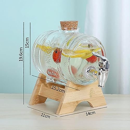 Bocaux en verre transparent 5L et distributeur d'eau étanche - 6