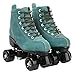 XUDREZ Cowhide Roller Skates for Women and Men High-Top Shoes Double-Row Design,Adjustable Classic Premium Roller Skates (Blue,8.5)