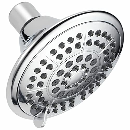 Pommeau de douche multifonction et douchette à main chrome pour salle de bain - 2