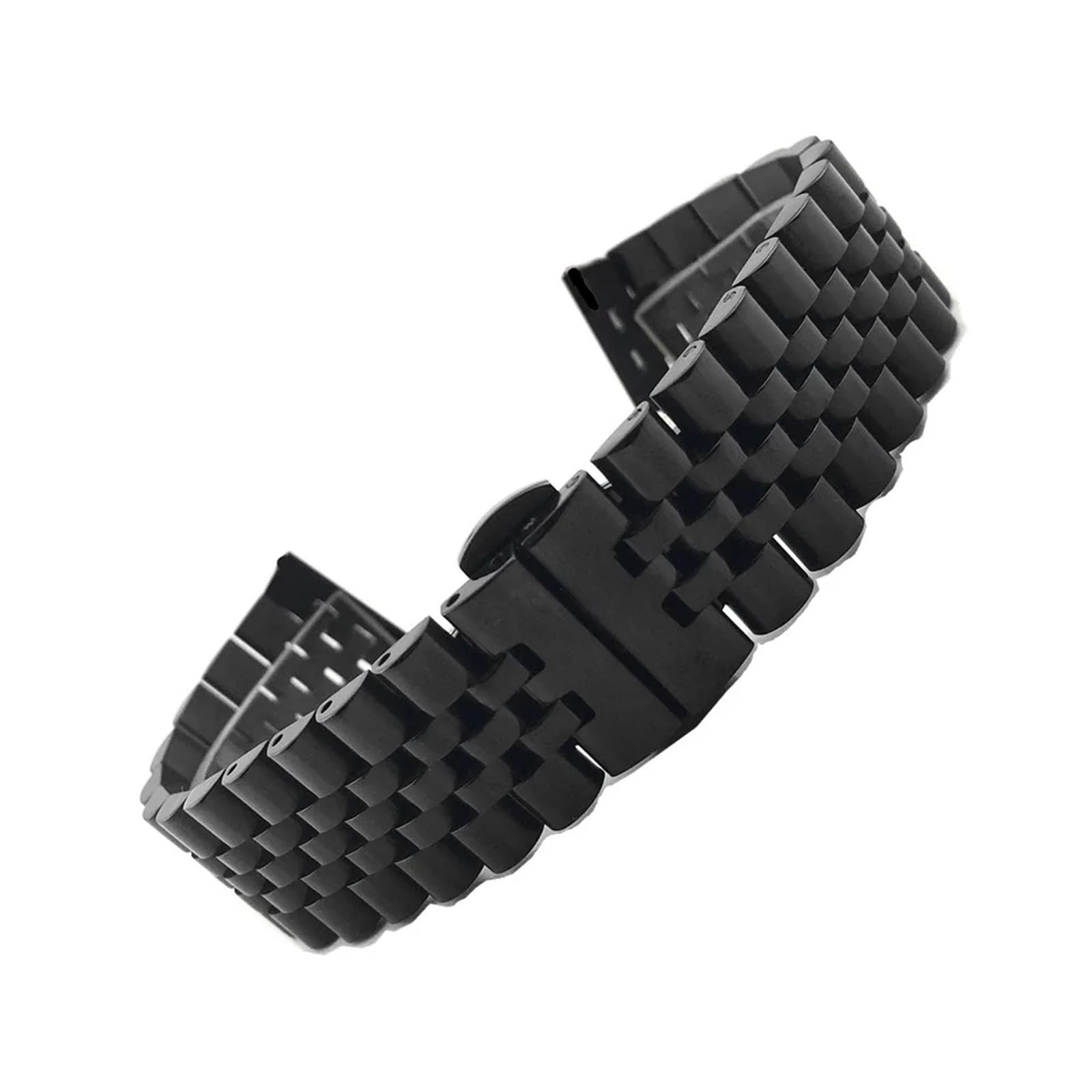 Sangle de Montre 12 13 14 16 17 18 19 20 21 22 mm Flat Curbed en Acier Inoxydable Bande de Surveillance/Femme Bracelet de Remplacement