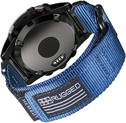 Compatible with Garmin Watch Band, Super Strong Nylon Sport Band with Woven Buckle, for Firthnix/Forerunner/Vivoactive/Approach/MARQ/Quatix/D2 Series