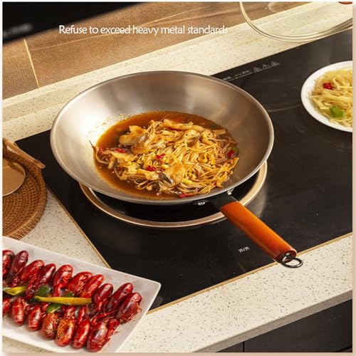 Wok de acero inoxidable antiadherente para cocina miniatura 6