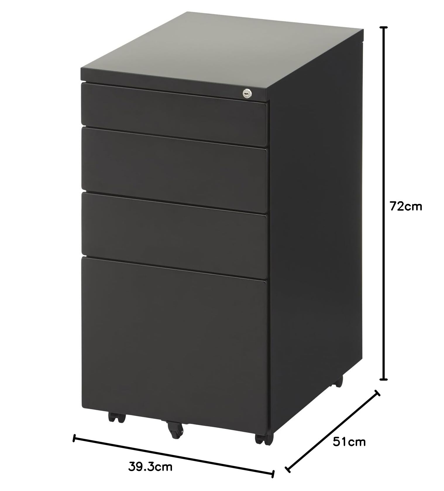 Amazon.co.jp: オフィスコム 法人様向け ハイタイプワゴン サイド