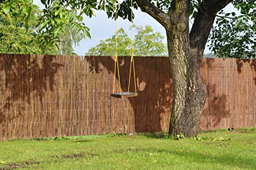 Dynamic24 Weidematte Sichtschutzmatte Garten Sichtschutz Weide Matte Natur Zaun Weidenzaun (90cm, 500cm)