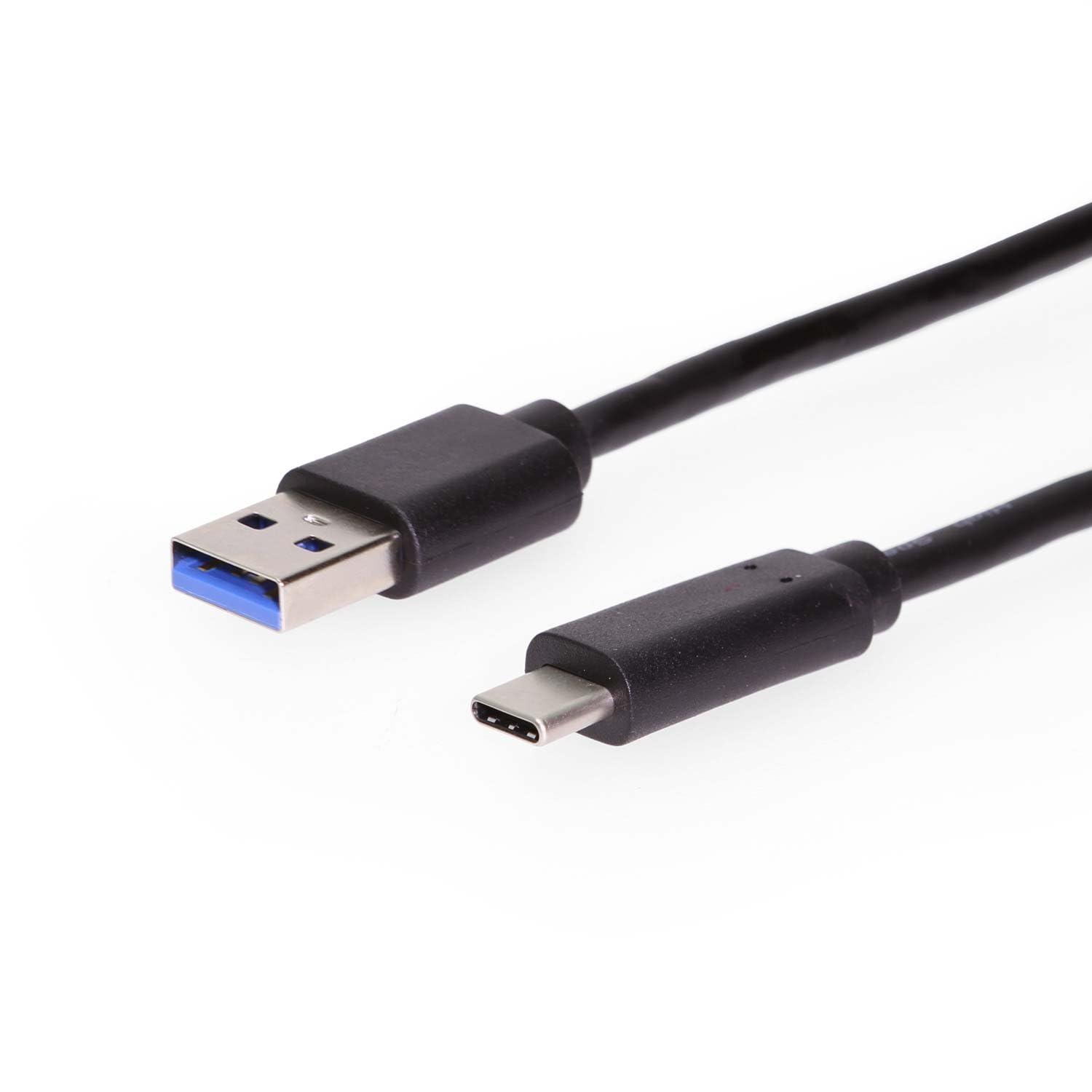 Coolgear USB-C Cable, USB 3.2 Gen 2 10Gbps Data Transfer, 1ft Type-C Male to Type-A Male Cable 1.5A for Portable Hard Drive, Phone, Laptop & USB Hubs