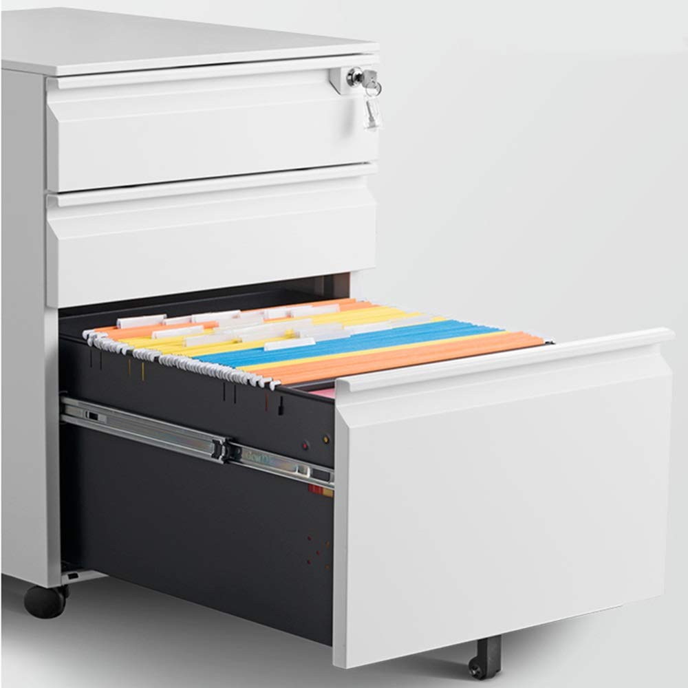 Vitello File Cabinet con Serratura Commerciale Quali White Office Sto Safe & Slish Documento per Casa & Ufficio Secure File ment Solut