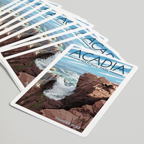 Baraja de 52 cartas tamaño póker Acadia National Park miniatura 5