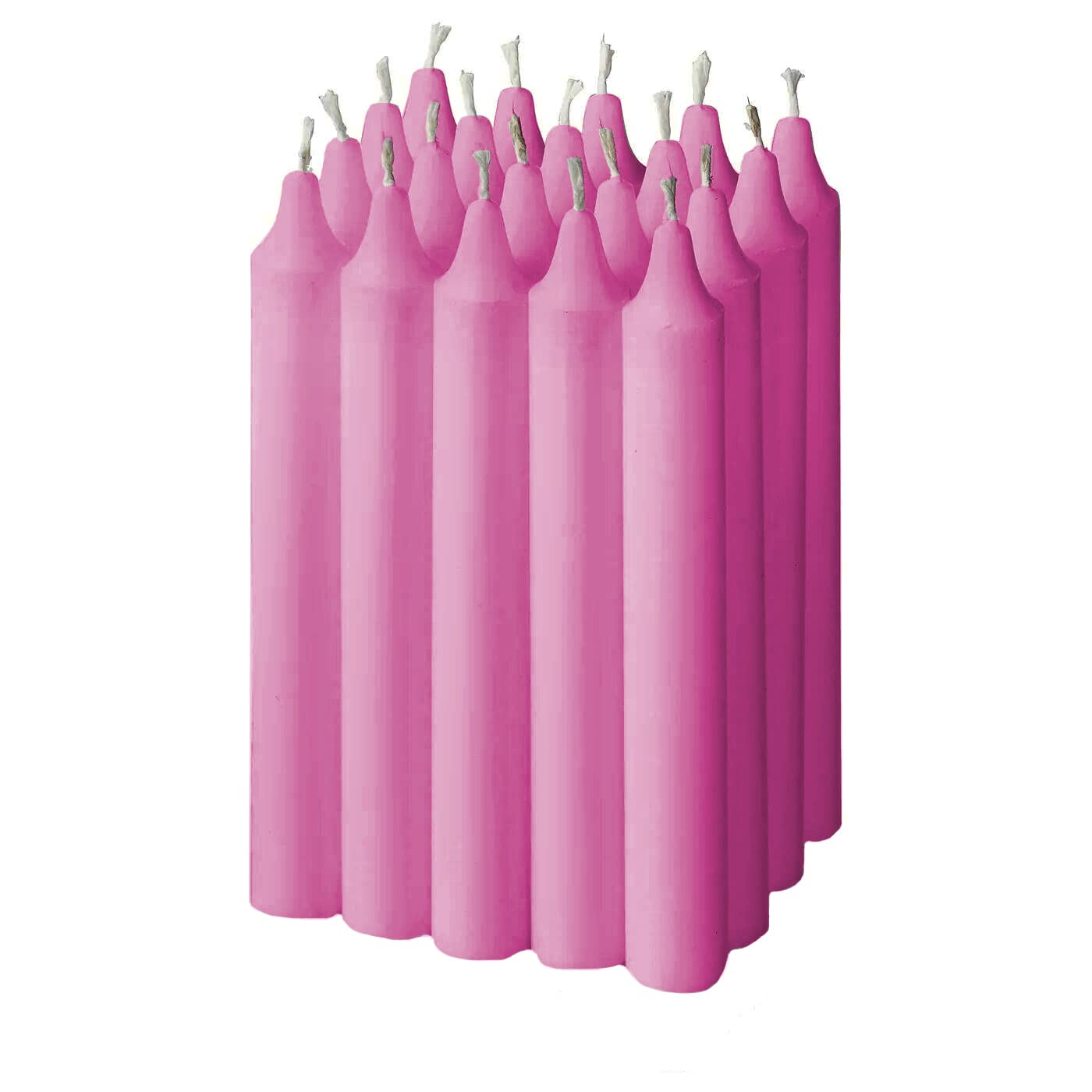 Lot De 18 Bougies Blanches Cylindriques 20 Cm - Sans Odeur, Mèche Coton, Longue Durée Pour Décoration De Table - 2