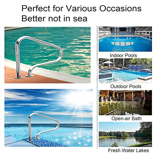 Barandal para piscina de acero inoxidable 304 resistente miniatura 7