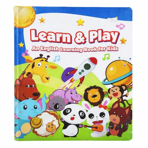 Image of Braintatsic Learn & Play English Learning Book for Kids | Early Education Book with Colorful Pictures & Fun Activities | Vocabulary, Letters & Basic Words | Preschool & Toddler Learning Toy
