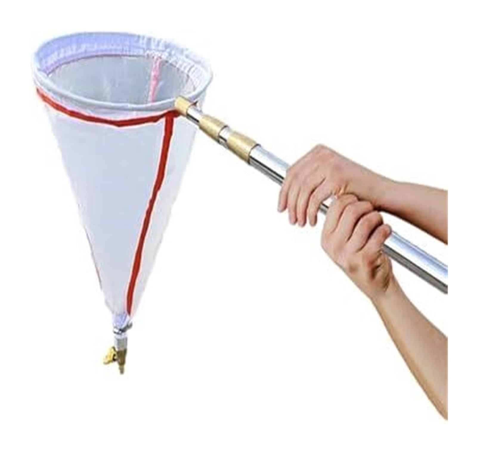 Red para Peces de Acuario, Plancton Net 21cm Nylon 4,0m Poste telescópico for Estanque embalse río Malla 125/200