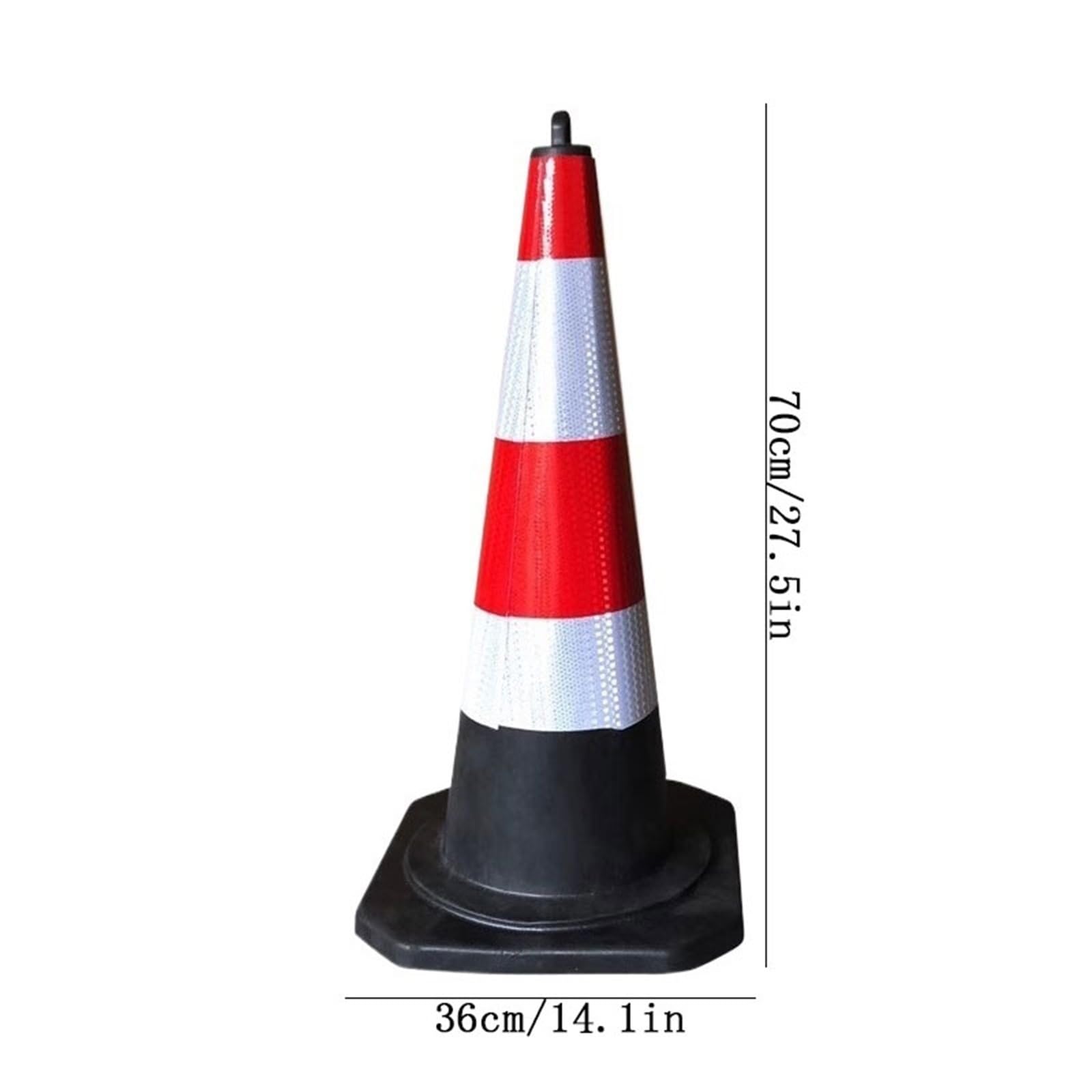 Cônes de signalisation réfléchissants Haute visibilité avec poignée for entraînement à la Conduite en stationnement extérieur, lot 5 Cône de sécurité(Petit)