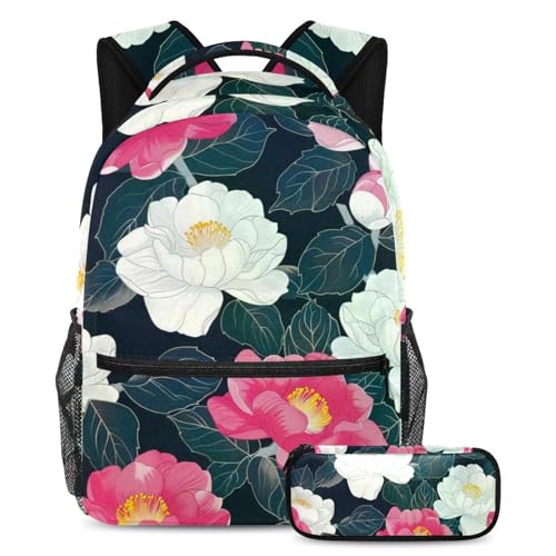 Sac à dos camélia pour étudiants et adolescents, le sac parfait pour les cours et les voyages