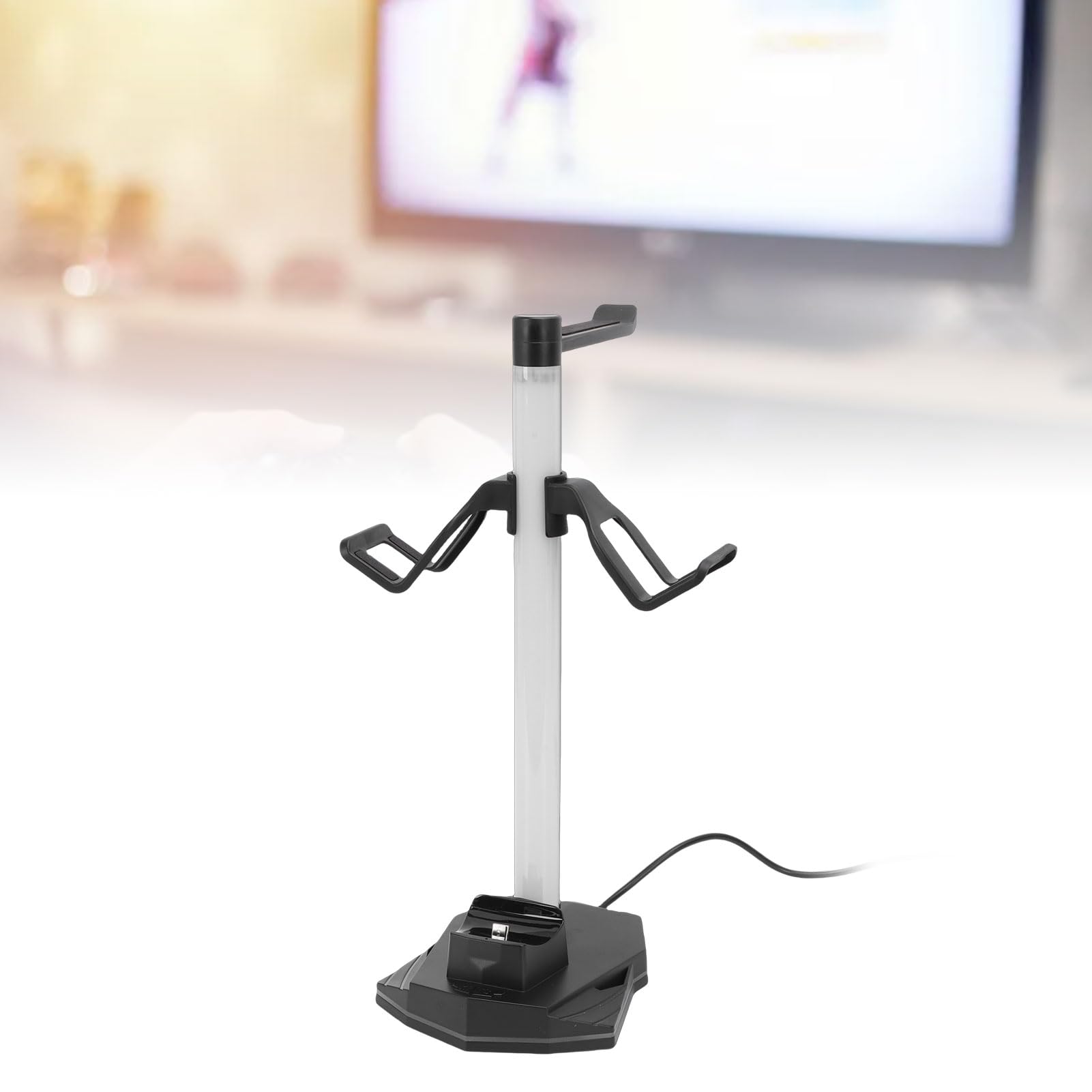 Supporto per Cuffie con Caricatore USB, Supporto per Cuffie Doppio per da Gioco RGB con 3 Porte di Ricarica USB, Adatto per Giochi da Tavolo, Giochi da Tavolo, Accessori