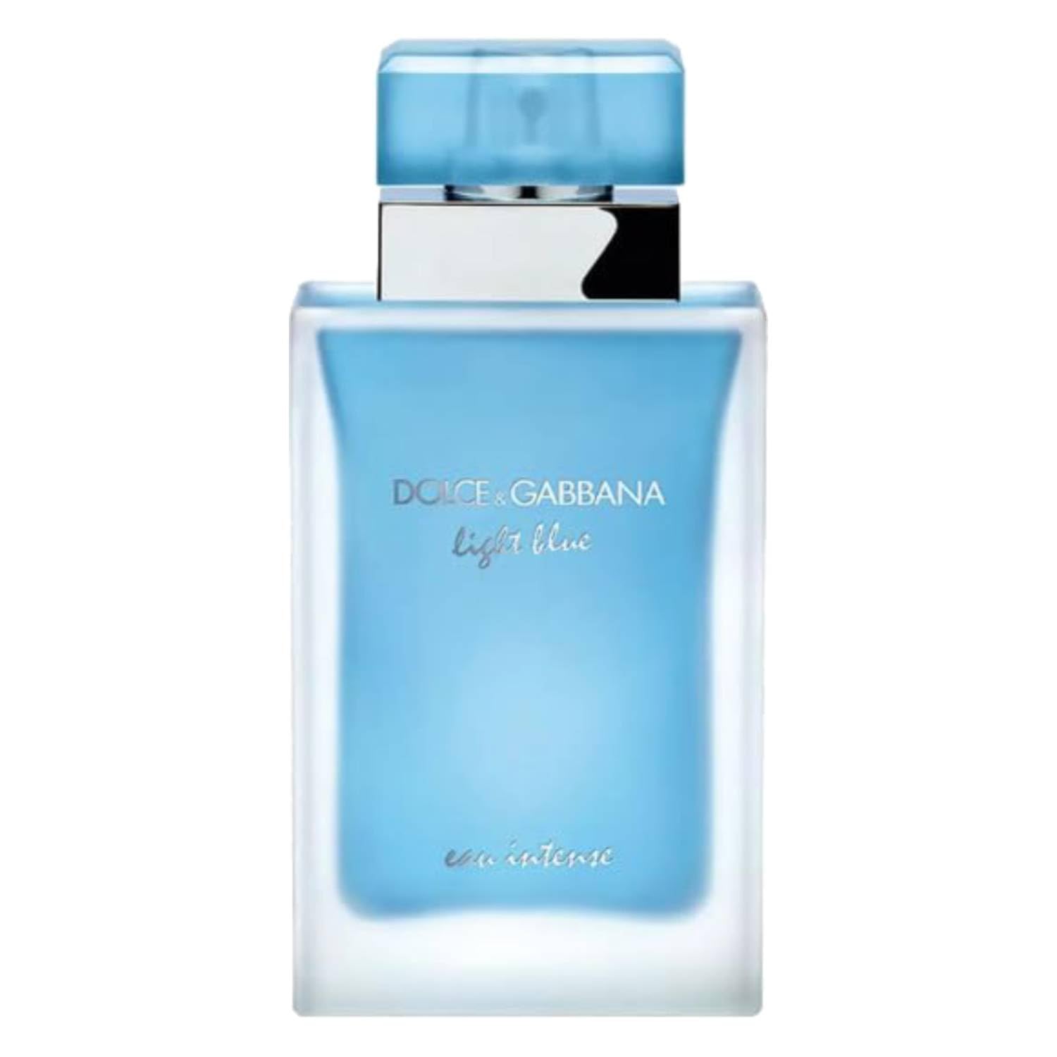 DOLCE & GABBANA Light Blue Eau Intense Eau de Parfum Donna, 25 ml, Fragranza Floreale Fruttata con Note di Limone e Gelsomino