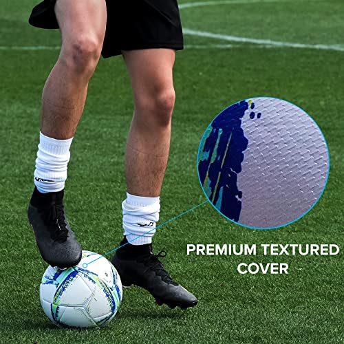 Senda Apex Match Soccer Ball, Fair Trade Certified, Orange/Blue/White, Size 5 (13 & Up) #TOP2