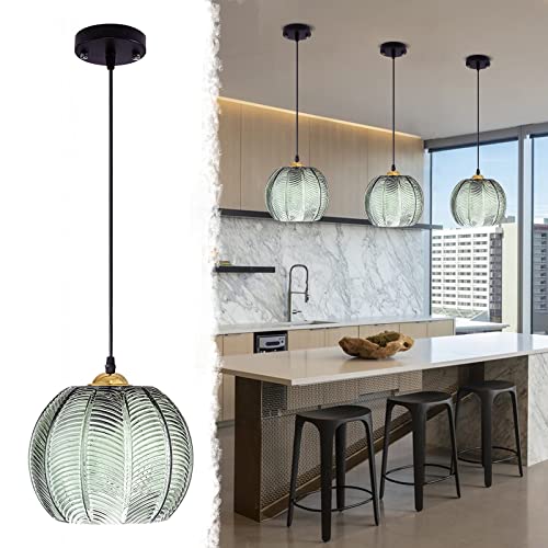 Suspension luminaire en verre pour îlot de cuisine et bar de restaurant