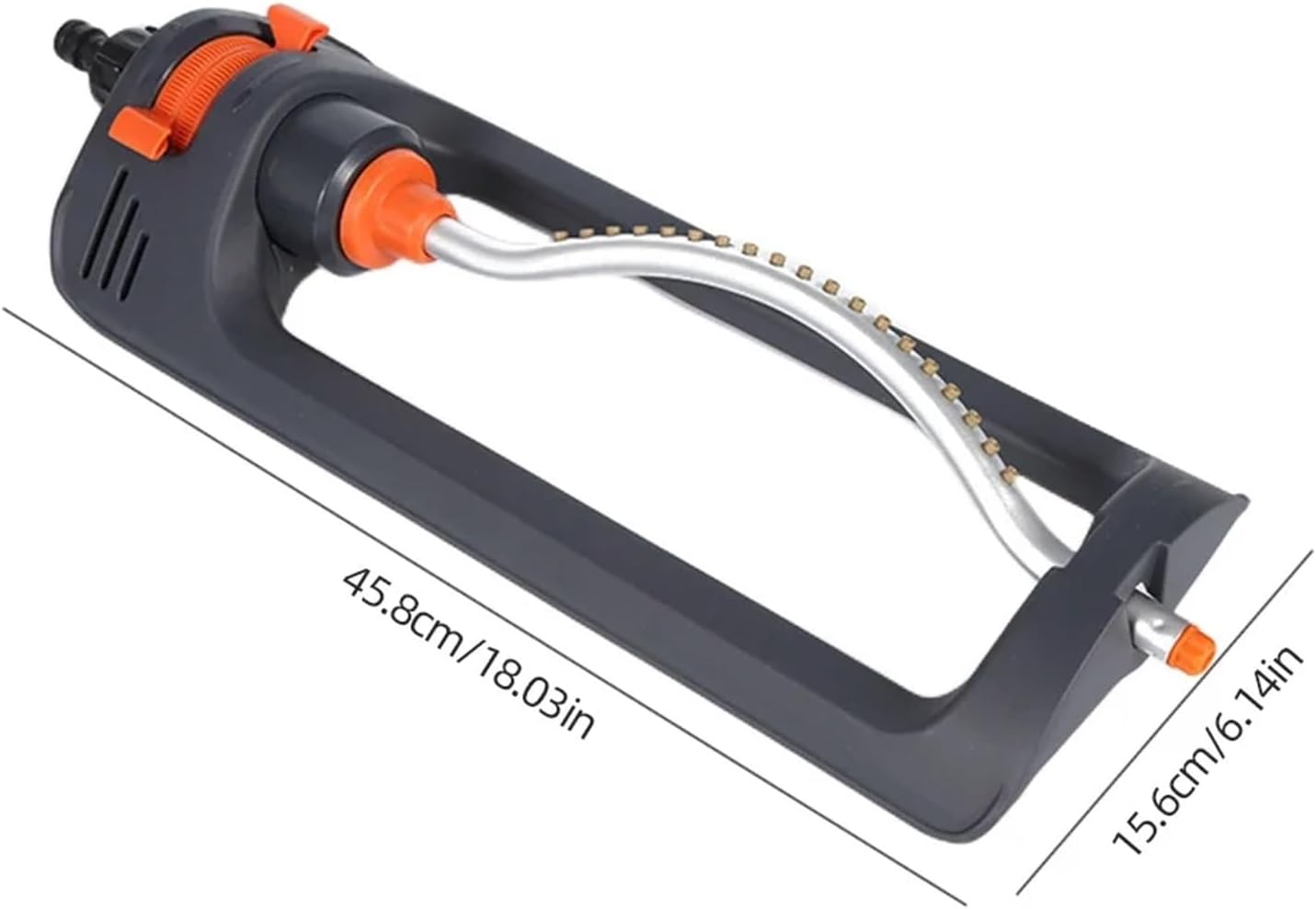 Lawn Sprinkler 4 Modes Oscillating Garden Sprinkler 19 Hole Nozzles with 3/4in Connector(Only Watering Head)