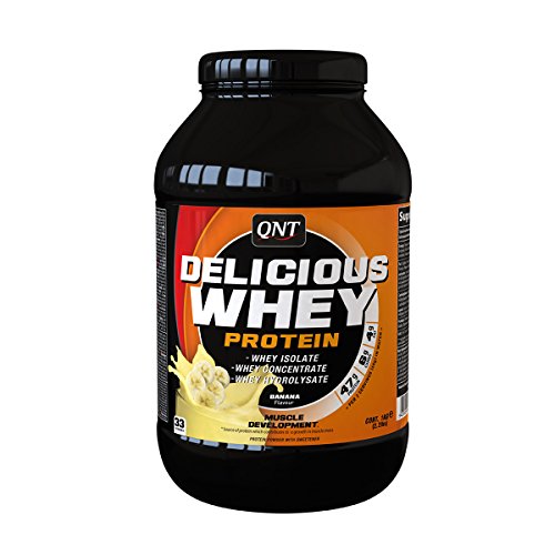 Preisvergleich Produktbild QNT Delicious Whey Protein Powder, Banana, 1 kg