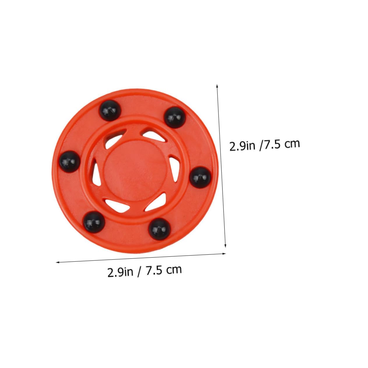 Rollschuhlaufen Straßenhockey Puck Inline Hockey Rollhockey-trainingsball Rollhockeybälle Inline-Hockey-Puck Üben Straßenhockeyball Hockey-Puck-Walze Nylon Rot
