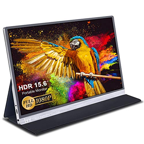 Portable Monitor for Laptop - IVV 15.6" 1080p Full HD USB C Monitor