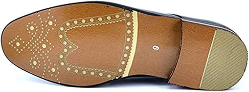 Vista 5 de DREAM PAIRS Prince - Zapatos de vestir clásicos y modernos formales Oxford con cordones, para hombre