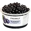 FRANKLY Popping Boba Bosbes, pot van 490gr – Fruitparels voor Bubble Tea, Yoghurt, Taarten en Snoep (Bosbes, 1 x 490g)