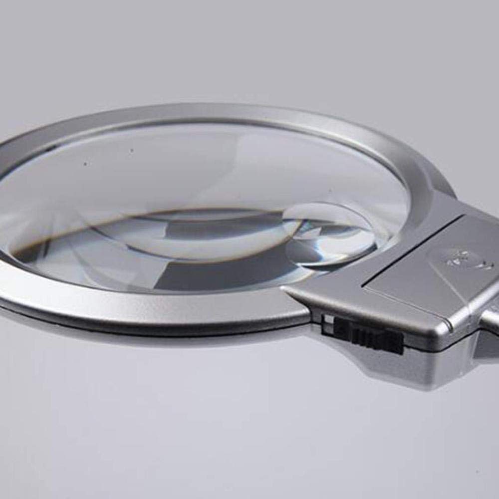 Lente d'ingrandimento da tavolo con luci a LED, adatta a libri, mappe di giornali, monete, hobby, artigianato, ecc