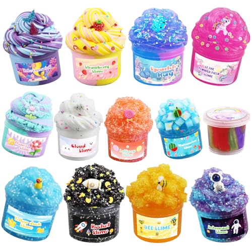 13 Pack Crunchy Slime kit,DIY Butter Slime,Stress...