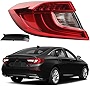 Dasbecan Left Driver Side LED Tail Light Assembly Compatible with 2018 2019 2020 2021 Honda Accord Sedan Rear Brake Lamp Taillights Harness Set