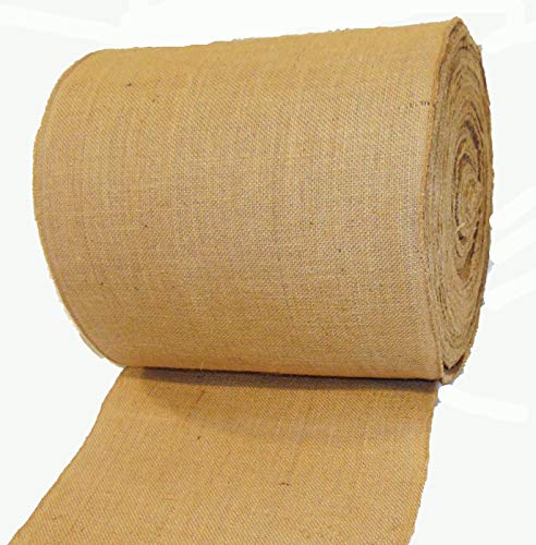 AAYU Bulk Runner roll- Party Diner, Plants wrap 14 Inch Wide X 100 Yards Long Burlap Runners, Sewn Edges 300 ft Burlap placemat s 14