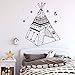 Produktbild Lvabc Wandtattoos Wigwam Wandaufkleber Abnehmbare Kinderzimmer Dekor Rustikale Familie Dekoration Wigwam Mit Sternen Wandkunstwand 42X48 Cm