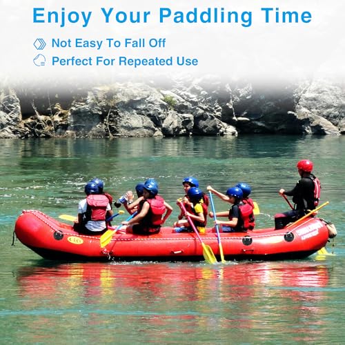 Omoojee Edelstahl D-Ring Patch Kit, PVC Paddle Board D-Ringe für Kajak, Schlauchboot, Caneo, SUP, kein Kleber enthalten, wasserdicht