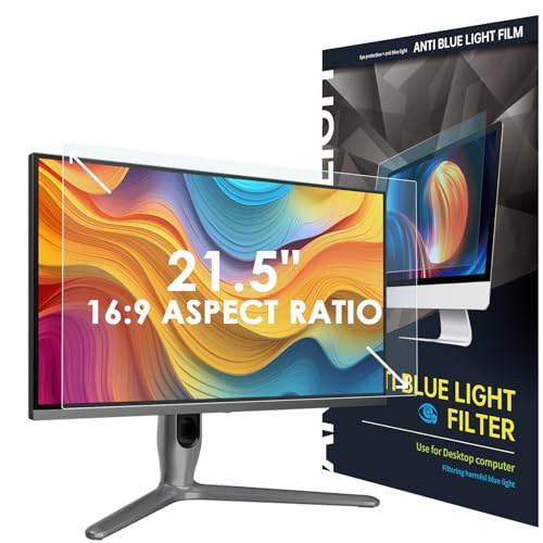 Filtro antiluz azul de 21.5 pulgadas SOPPY para monitor de computadora 16:9 extraíble