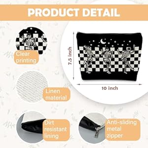Spookygiftsforwomengothmakeupbagcosmeticpouchgothicgiftsforwomenhorrorgiftsforwomenspookydancingskeletonmakeupbagpouchhalloweenmakeupbag Urban Country Home Decor Spooky gifts for women goth makeup bag cosmetic pouch gothic gifts for women horror gifts for women spooky dancing skeleton makeup bag pouch halloween makeup bag urban country home decor