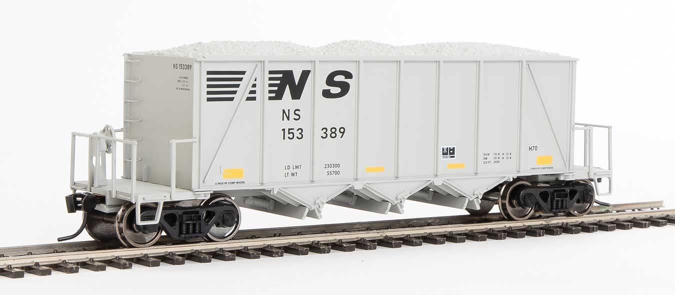 WalthersProto 920-106025 HO Scale 40' Ortner 100 Ton Aggregate Hopper Norfolk Southern NS 153389