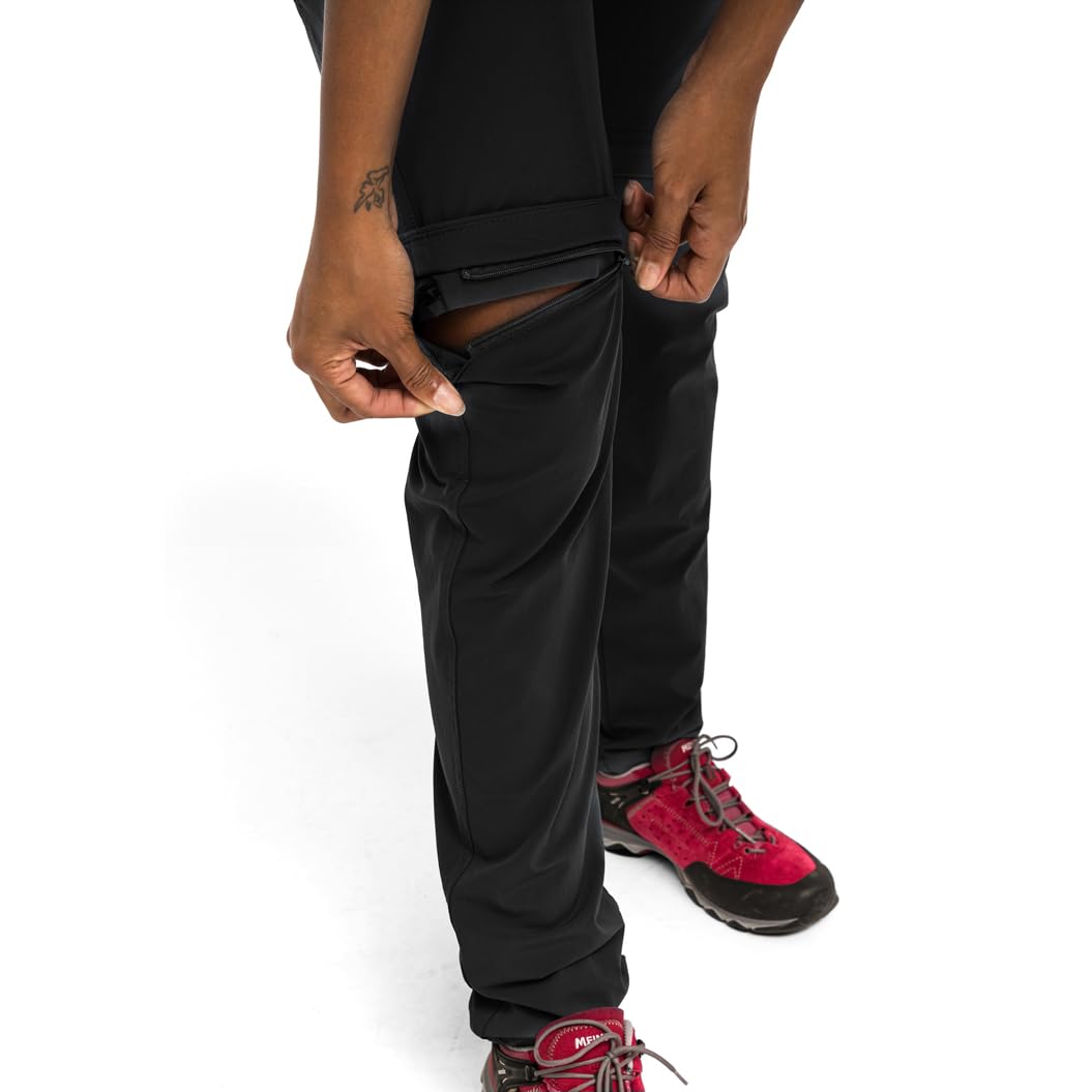 Maier Sports Inara Slim Zip, Damen Wanderhose, Wasserabweisende Hose für Trekking und Hiking, Enganliegender Schnitt, Zipp-off-Funktion, PFC-frei, mSTRETCH pro 4 & Dryprotec