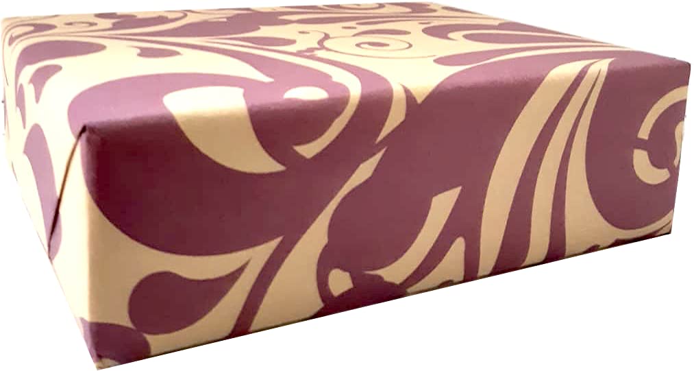 Papier cadeau kraft imprimé violet de qualité supérieure - 7