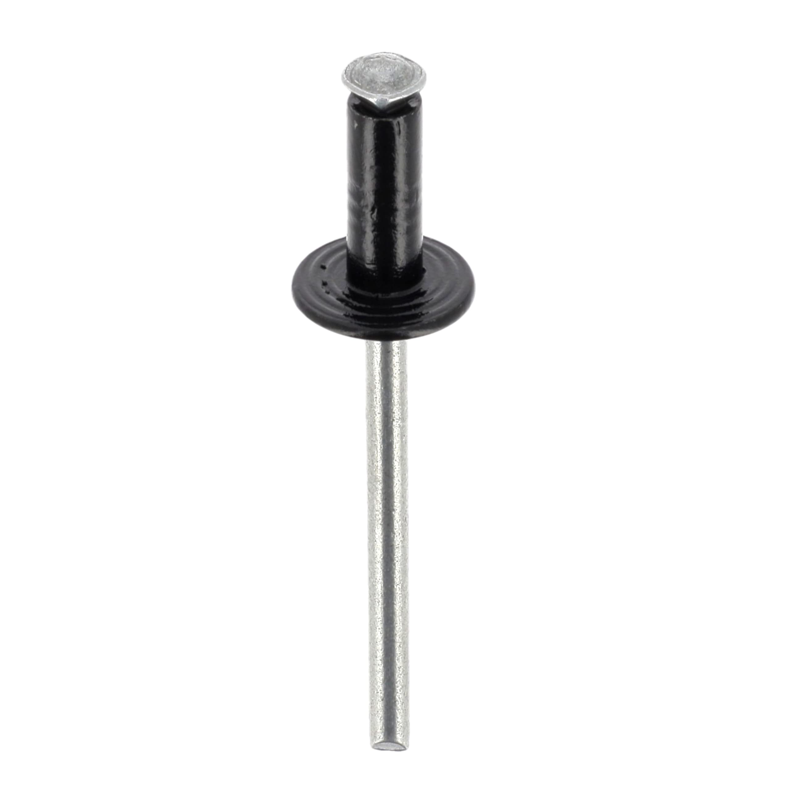 Restagraf - Rivets Épanouis Noirs pour Plaques d'Immatriculation - Diamètre 4 mm - Fixation Durable sur Carrosserie ou Support Plastique - Réf. 4920 - Boîte de 250