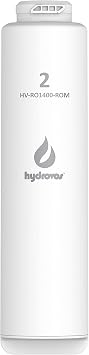 HV-RO1400-ROM Filter, Replacement Cartridge #2 Fits Only HV-RO1400-OD Tankless Reverse Osmosis System, 2 Years Filter Life, Easy DIY Filter Changes, Reduces Over 95% Dissolved Contaminants
