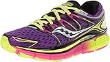 Saucony Women's Triumph ISO Running Shoe, Purple/Citron/Pink, 8.5 M US