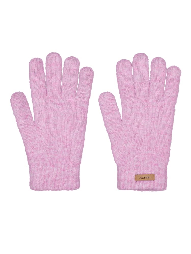 Barts Unisex Dusty Pink Womens Witzia Comfy Soft Knitted Fleece Lined Gloves