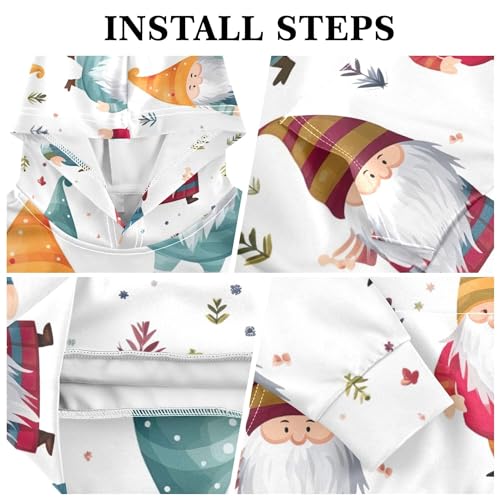 Kids Hoodies Sweaters Christmas Gnome Dwarfs Hooded Sweatshirts with Big Pockets for Boys Girls B04000183