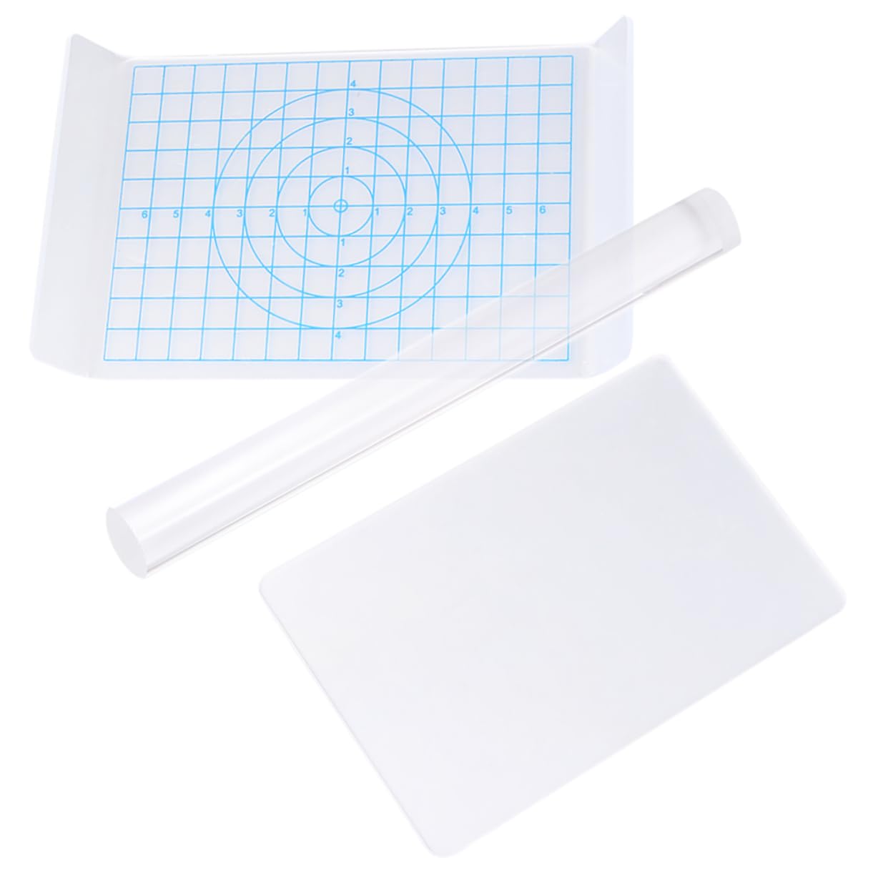 SEWACC Versatile Handmade Clay Tools Acrylic Rollers Clay Board Perfect for Pottery Supplies DIY Art