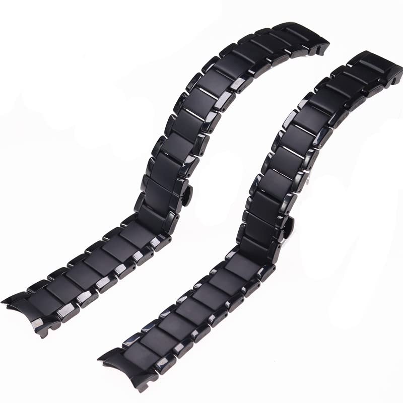EPANO 22 mm 24 mm czarny gładki matowy ceramiczny pasek do zegarka Armani Ar1451ar1452ar1475ar1474 pasek do zegarka opaska na nadgarstek bransoletka